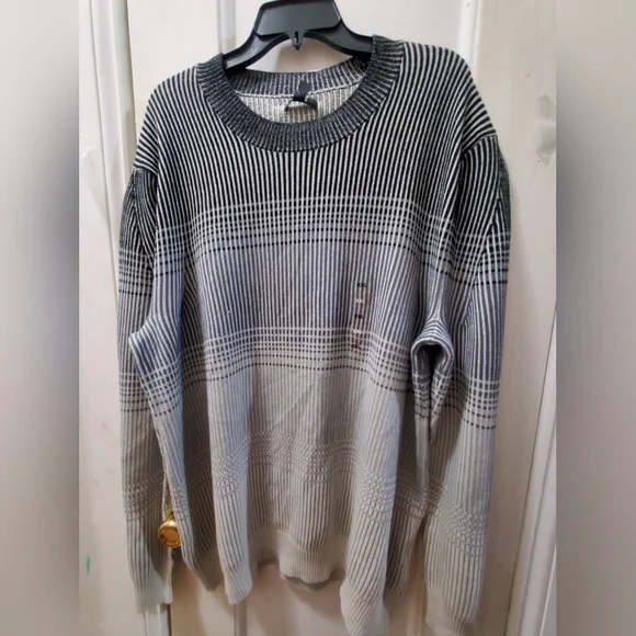 Alfani Men's Ombre Striped Sweater, - Picture 3 of 4